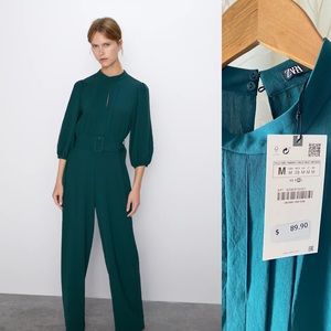 Zara Long belted Jumpsuit - M